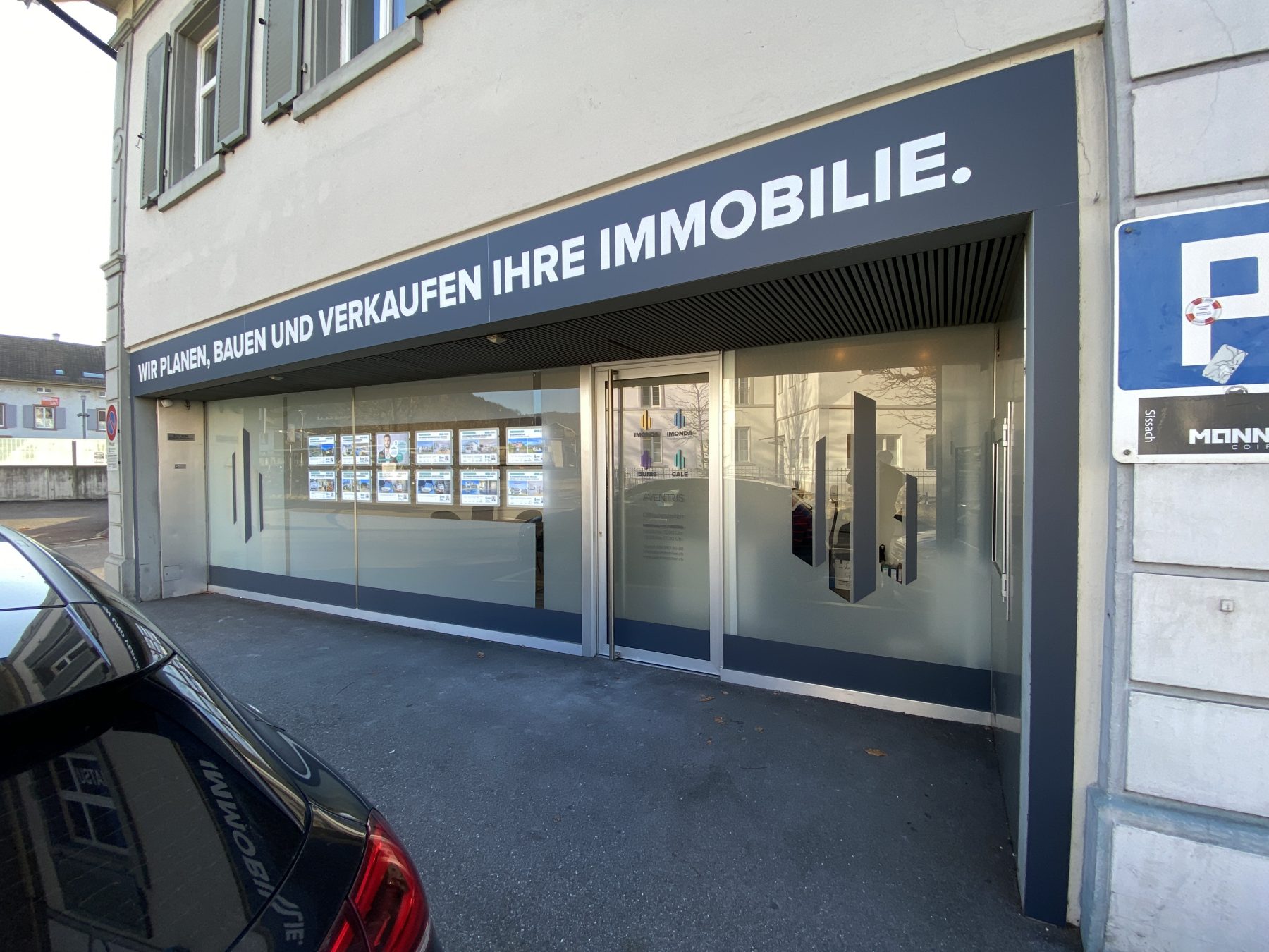 Cale Immobilien mit neuem Standort | JOST Beschriftungen Liestal