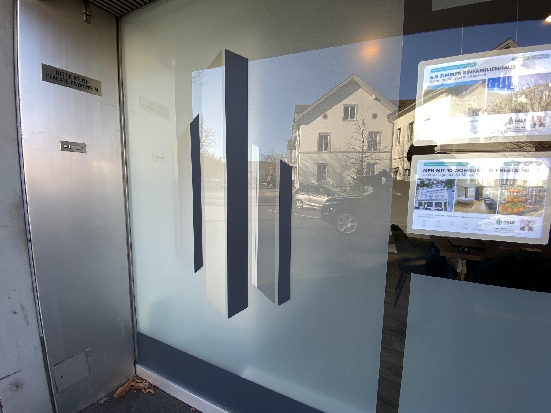 Cale Immobilien mit neuem Standort | JOST Beschriftungen Liestal