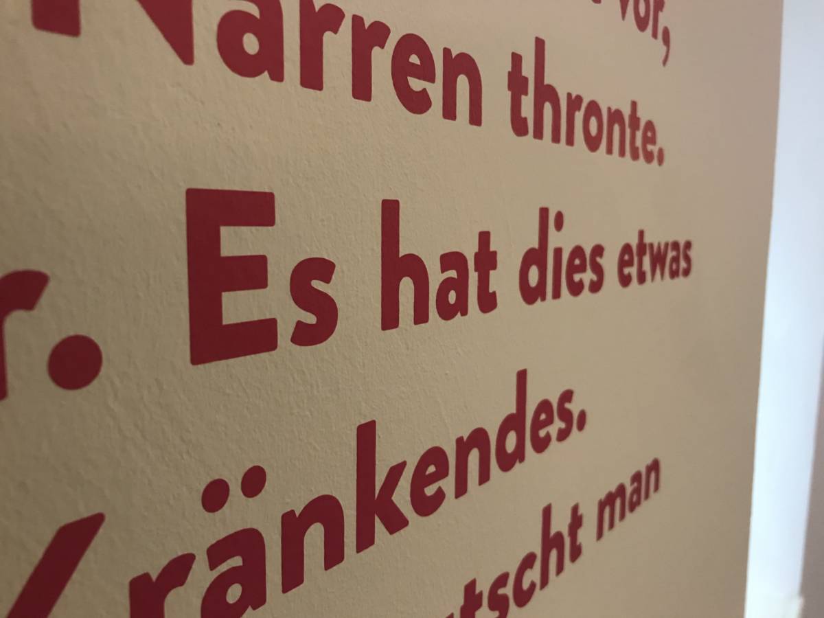 Ausstellung 100 Jahre Nobelpreis für Carl Spitteler | JOST Beschriftungen Liestal